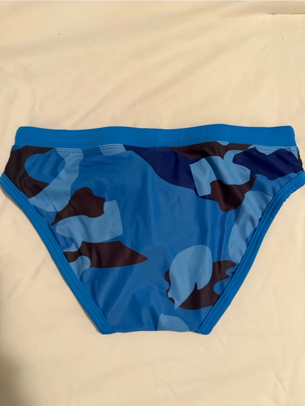 Men’s 30-34” Blue Camo Swim Brief